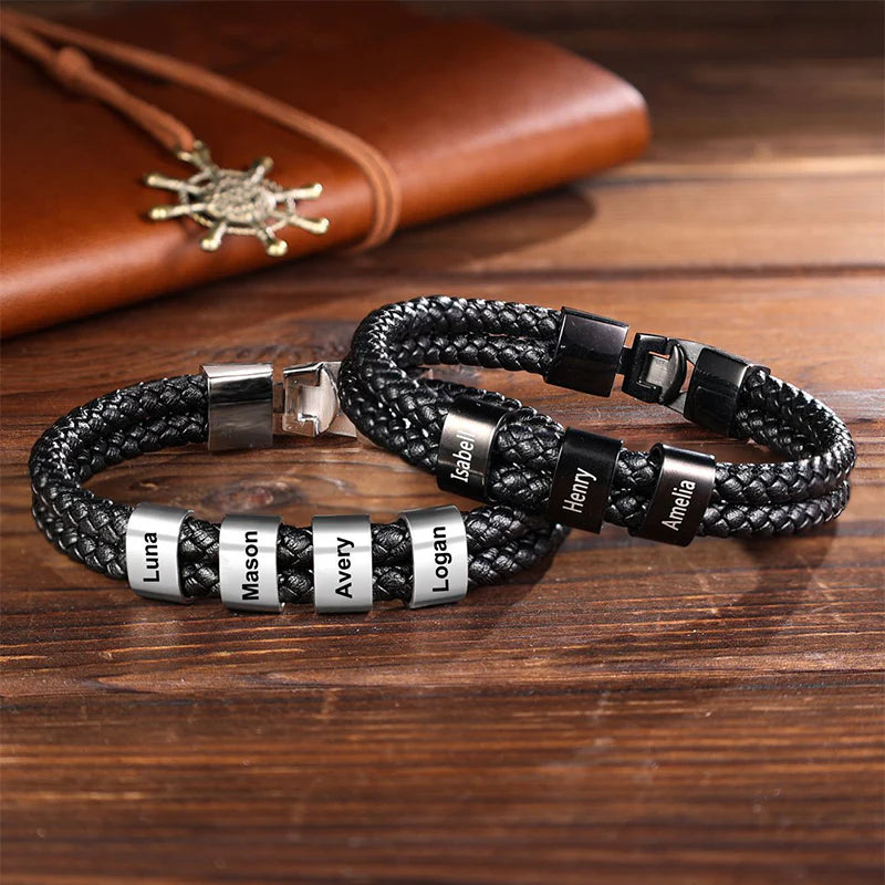 Pulseira Couro Personalizável