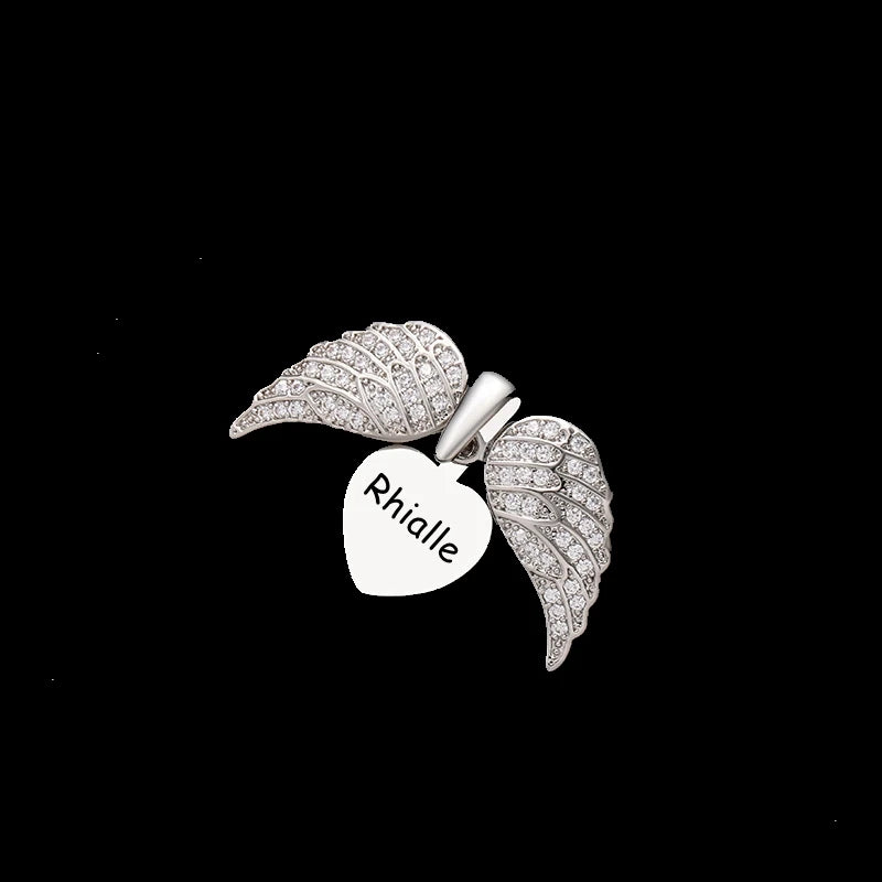Colar Asas de Anjo Personalizável Banhado (Compre 1 e leve 2)