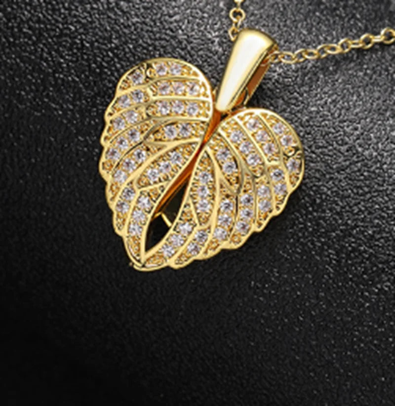 Colar Asas de Anjo Personalizável Banhado (Compre 1 e leve 2)