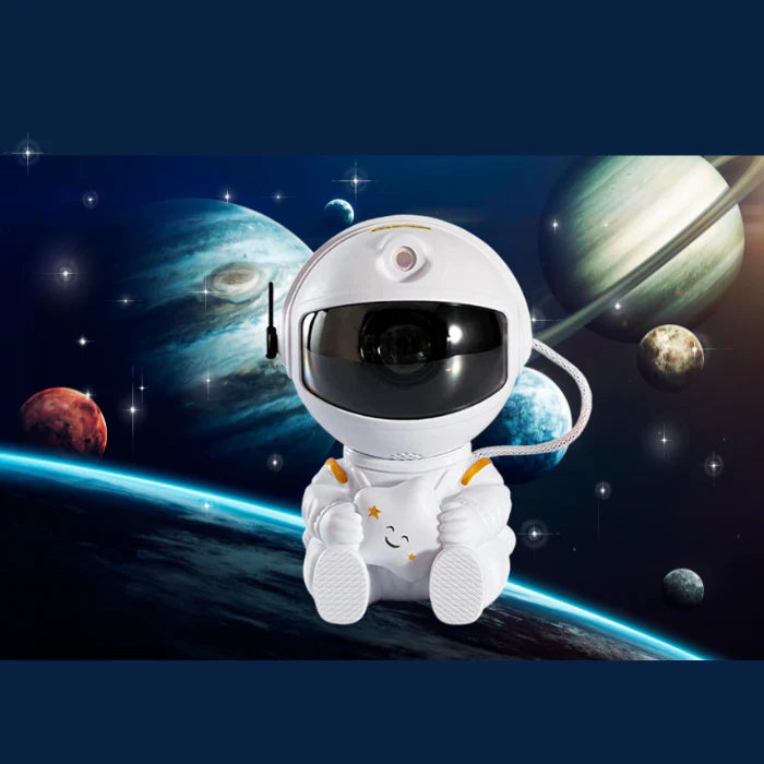 luminária Astronauta - Projetor de Gálaxias