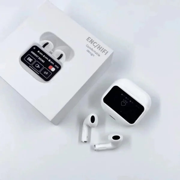 Fones De Ouvido Sem Fio A9 Pro Touch Screen Cancelamento de Ruído