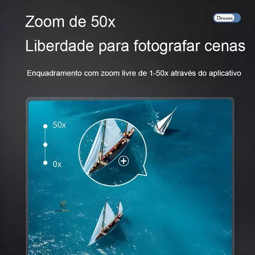 Drone Pro Com Câmera 1080P Wifi GPS 5Km | Tesla 8K