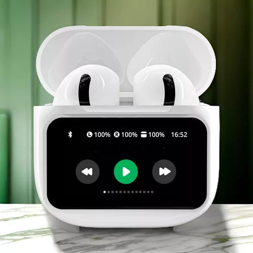 Fones De Ouvido Sem Fio A9 Pro Touch Screen Cancelamento de Ruído