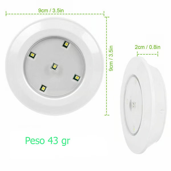 Kit Luminárias LED Inteligente sem Fio com Controle Remoto
