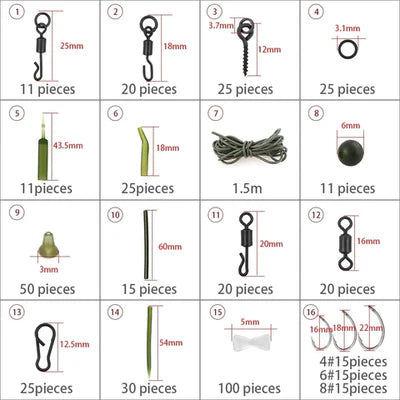 Kit de Pesca Para Alto Desempenho - AnglerTech Pro 277 peças
