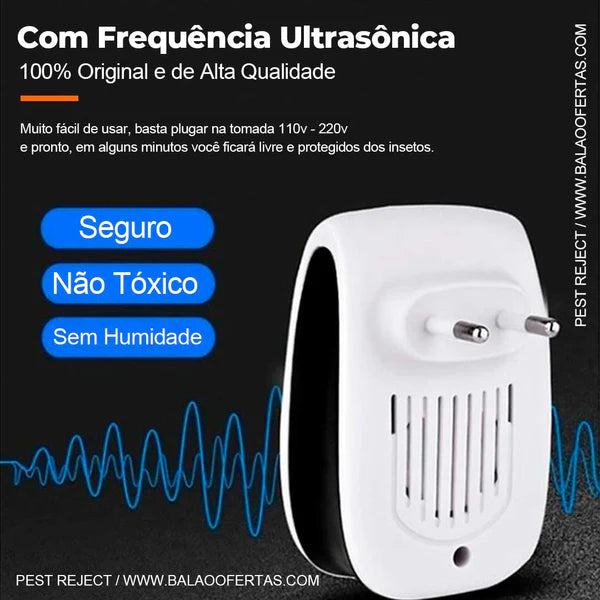 Repelente Eletrônico Ultrassônico - Anti Peste