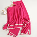 Conjunto de lã macio Calça e Blusa manga longa de gola alta Noruega