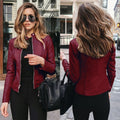 Jaqueta de Couro Feminina Zara