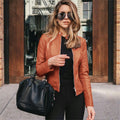 Jaqueta de Couro Feminina Zara