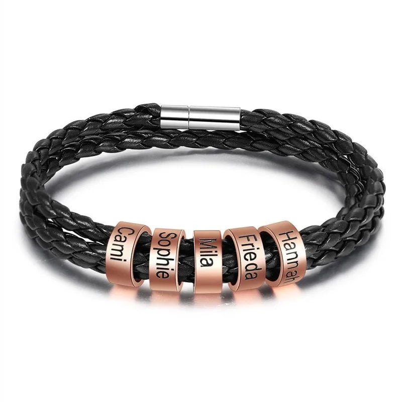 Pulseira Couro Personalizável
