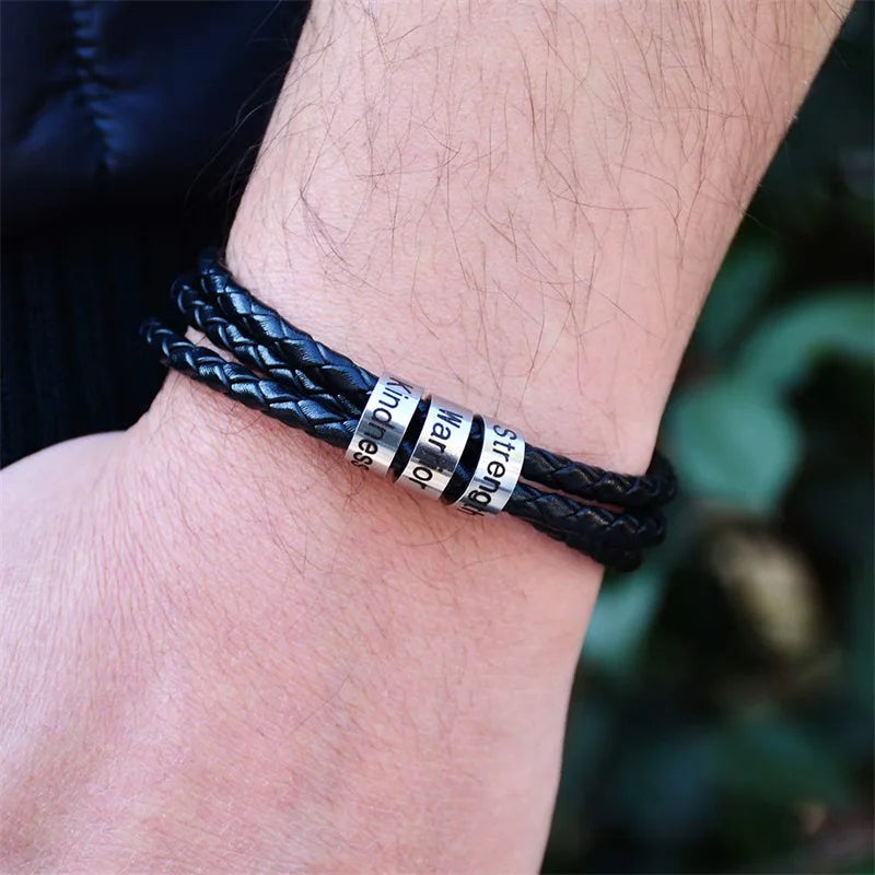 Pulseira Couro Personalizável