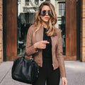 Jaqueta de Couro Feminina Zara