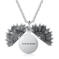 Colar com foto de girassol personalizado