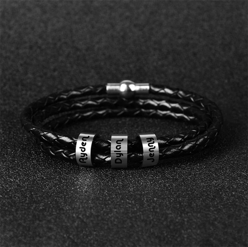 Pulseira Couro Personalizável