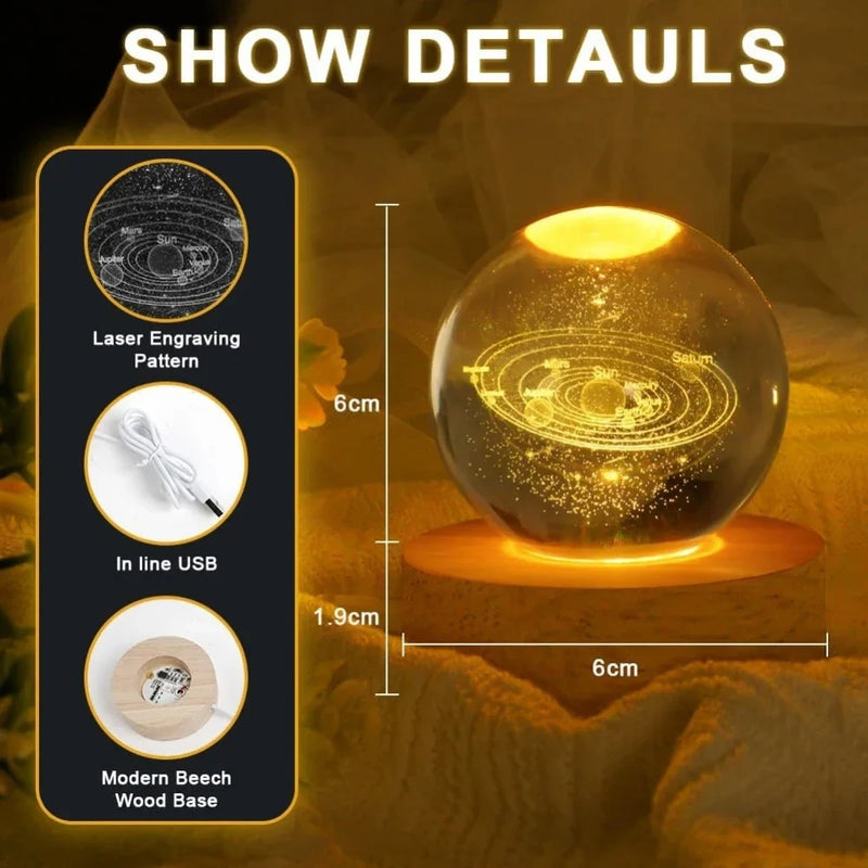 Luminária Stitch Crystal LED