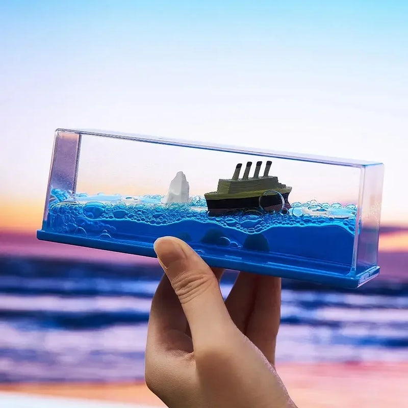 Titanic flutuante 3D