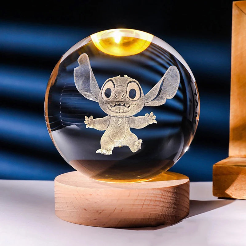 Luminária Stitch Crystal LED