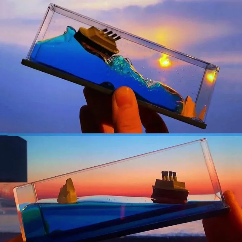 Titanic flutuante 3D