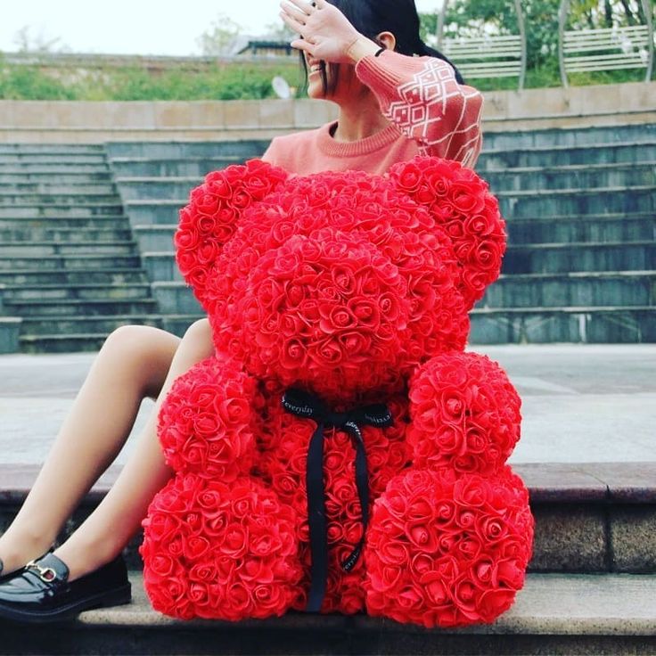 Urso de Rosas Teddy - 520 Rosas