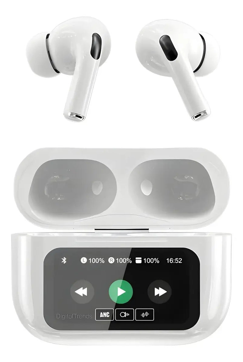 Fones De Ouvido Sem Fio A9 Pro Touch Screen Cancelamento de Ruído