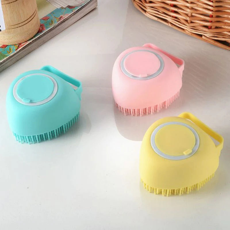 Escova de Banho Massageadora para Pets 